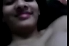 desi legal age teenager  reshma carrying-on thither the brush big boobs