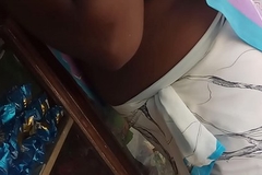 boobs hidden with an increment of aunty navel