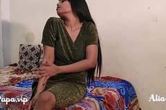 indian model Alia Advani stripping teasing solo sex