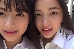School girls Erika and Marina sisters are wearing swimsuits for the first time in magazines !!