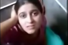 punjabi girl komal giving hot blowjob in toilet and making their way boyfriend cum