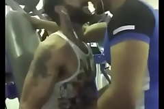 Lovely Detached Kiss at Gym Between Two Indians