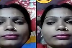Indian Desi Village Bhabhi showing Her Boobs on Video Pray Part 1