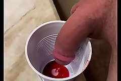 Inject B. Into bladder then swallow