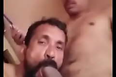 Bottom desi uncle sucking thick cock of his nephew