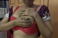 Mumbai Maid Horny Lily Jerk Off Instruction In Sari In Visible Hindi Tamil with the addition of In Indian