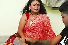 Indian aunty Sucharita has sex with devar, chubby boobs