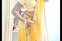 Swathi naidu changing saree and getting ready for escapist short film shooting