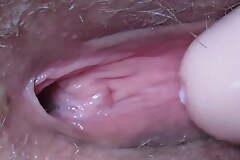 Extreme close-up pussy fuck