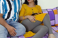 Indian sexy girl Priya seduced stepbrother by watching adult film back him