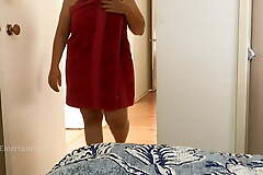 Wearing Sexy Clothes After Luring A Shower - Full Nudity Edict :)