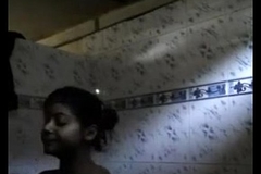 Girl taking bath