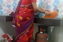 Desi Bengali desi Townsperson Indian Bhabi Kitchen Sex In Red Saree ( Official Video By Localsex31)