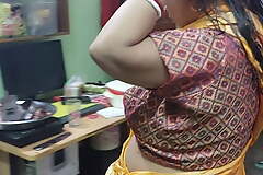 Today Salu Bhabhi was expecting hot in a yellow saree. husband fucks a lot