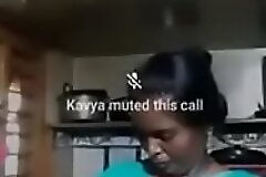 kaviya aunty on video call
