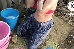 Anita hot bathing outside style