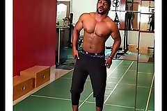 Gay Desi indian gym strip