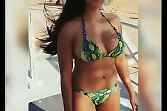Desi Girl encircling Bikini