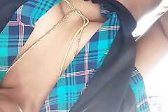 Swetha tamil school uniform getting divest and rubbing pussy