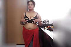 Indian Disha Fucked in Kitchen by Stepbrother