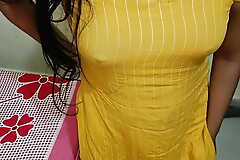 Indian hot desi maid pussy Fucking with room owner discernible Hindi audio