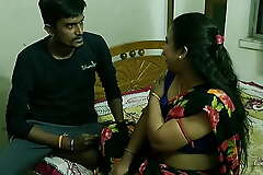 Indian sexy bhabhi suddenly getting fucked coupled near cum inside by husbands brother! near clear hindi audio