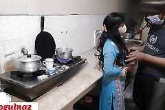 Indian stepsister has changeless sex in kitchen, bhai ne behan ko kitchen me choda, Clear hindi audio