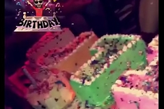 Adult Girls Celebrating Birthday