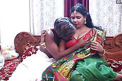 Tamil wife most assuredly 1st Suhagraat with will not hear of Big Cock husband and Cum Swallowing after Rough Sex ( Hindi Audio )