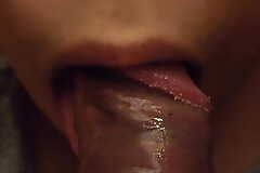 Indian aunty blowjob and cum in mouth