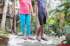 Village Girlfriend Sex With Her Boyfriend in Red T-shart in Open-air ( Official Video Wide of Villagesex91)