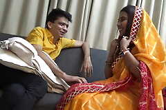 A grown-up brother in Law came to the house of a lonely house wife and leman her, full Hinidi Audio, Tina and Gaur.