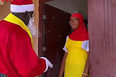 Nigeria Santa Claus exchanges aptitude approximately a college girl who just returned from boarding school to spend Christmas holidays