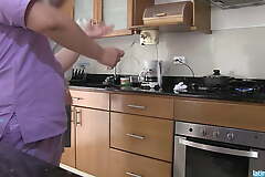 Step mom with huge round ass works as a maid and gets fucked by the VIP