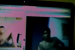 Deshi couple showing boobs out of reach of Facebook video chat