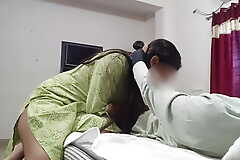 Sabita kam wali fucked a guy while he was masturbating She removes his blanked coupled with she surprised to remark the tight cock Hindi audio