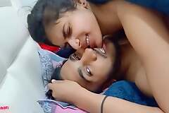 Hot Indian girlfriend fucked by boyfriend on her birthday with Hindi audio