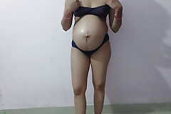 Desi Indian pregnant Progressive wife Nude