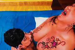Erotic art or taking of sexy Indian woman fucking say no to husband