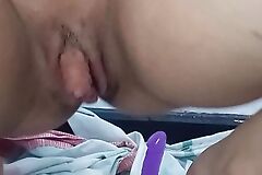 THE HOTTEST BABYSITTER HAVING AN ORGASM WHILE WORKING