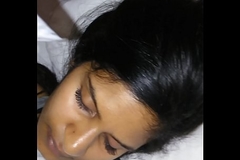 Desi sleeping girlfriend in hotel
