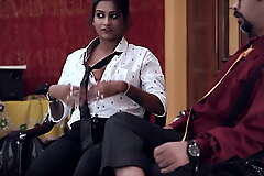 Sexy House Middleman Sudipa tries to impress her property buyer by giving her setting up and gets huge cumshots on her tits