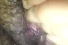 Indian girl from London playing with hairy fat love tunnel part 3
