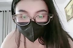 Sexy girl's soiled tits