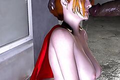 Super-Girl fucked apart from Big Black Cock in the alley.