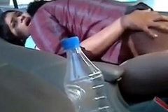 Indian couple fucking on the car