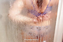 Sexy Pussy Washing - Naughty Thick Step Mom Taking Shower - Big Ass Shaking, Brassiere & Panty Flaunt