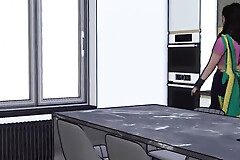 Stepmother fucked at the end of one's tether stepson after stepdad leave Animated porn