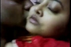 indian aunty with husband  boob sucking