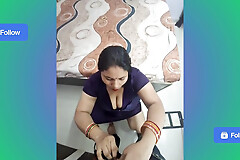 Desi Indian Boyfriend fucked tight Teen pussy of girlfriend convenient home